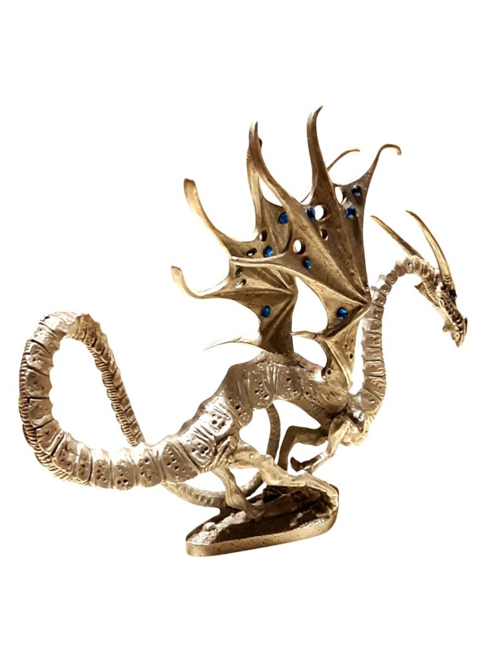Rawcliffe Pewter Fearless Frost Dragon R21049 1990s Swarovski Ral Partha